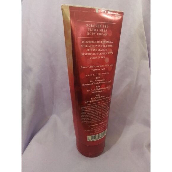Forever Red Ultra Shea Body Cream Bath & Body Works 8 Oz - Picture 2 of 2